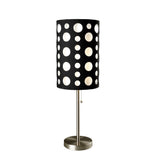 33" Black Metal Novelty Black and White Drum Shade - Homeroots - Flyclothing LLC