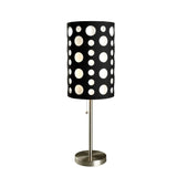 33" Black Metal Novelty Black and White Drum Shade - Homeroots - Flyclothing LLC