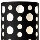 33" Black Metal Novelty Black and White Drum Shade - Homeroots - Flyclothing LLC