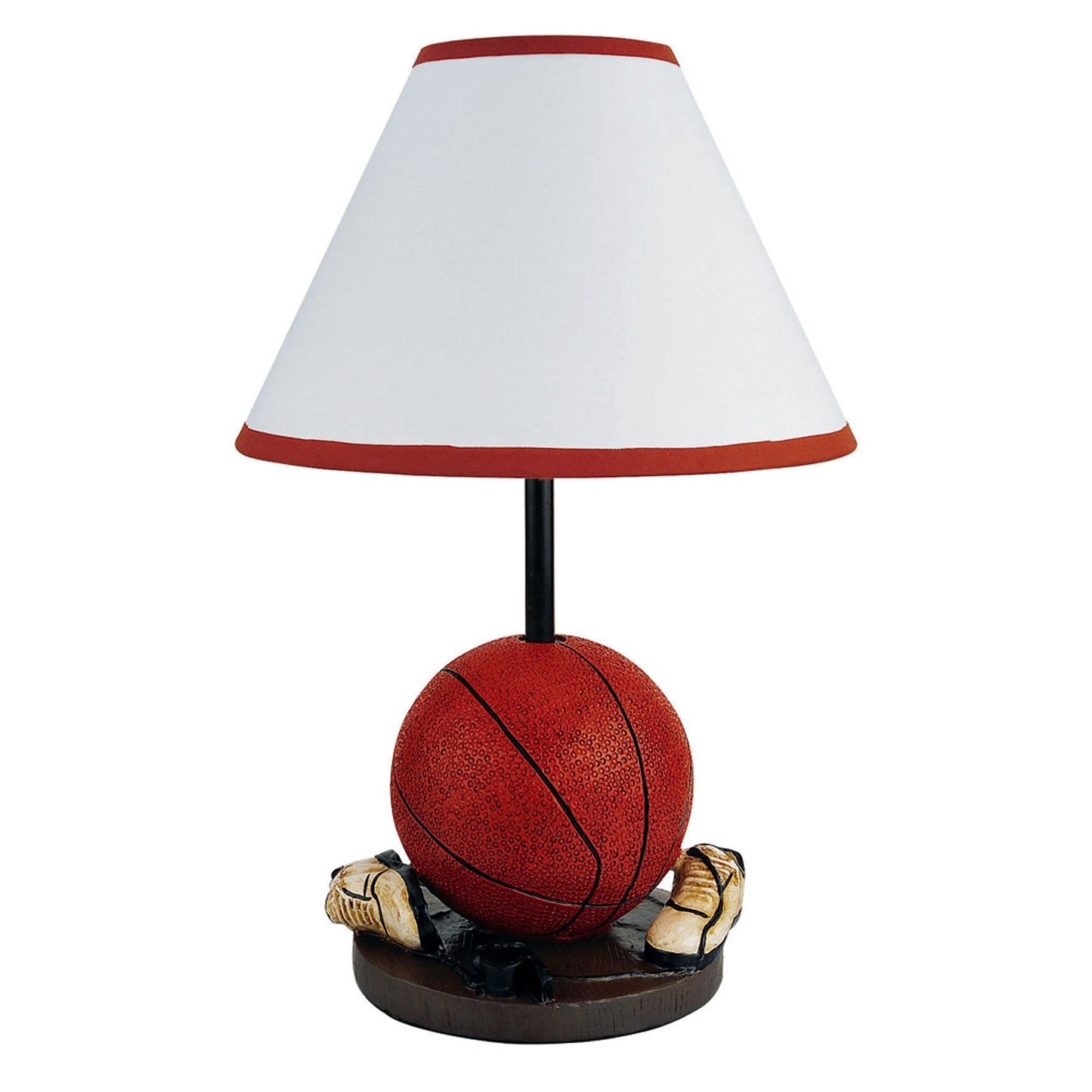 15" Orange Bedside Table Lamp With White Shade - Homeroots - Flyclothing LLC