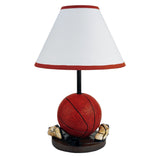 15" Orange Bedside Table Lamp With White Shade - Homeroots - Flyclothing LLC