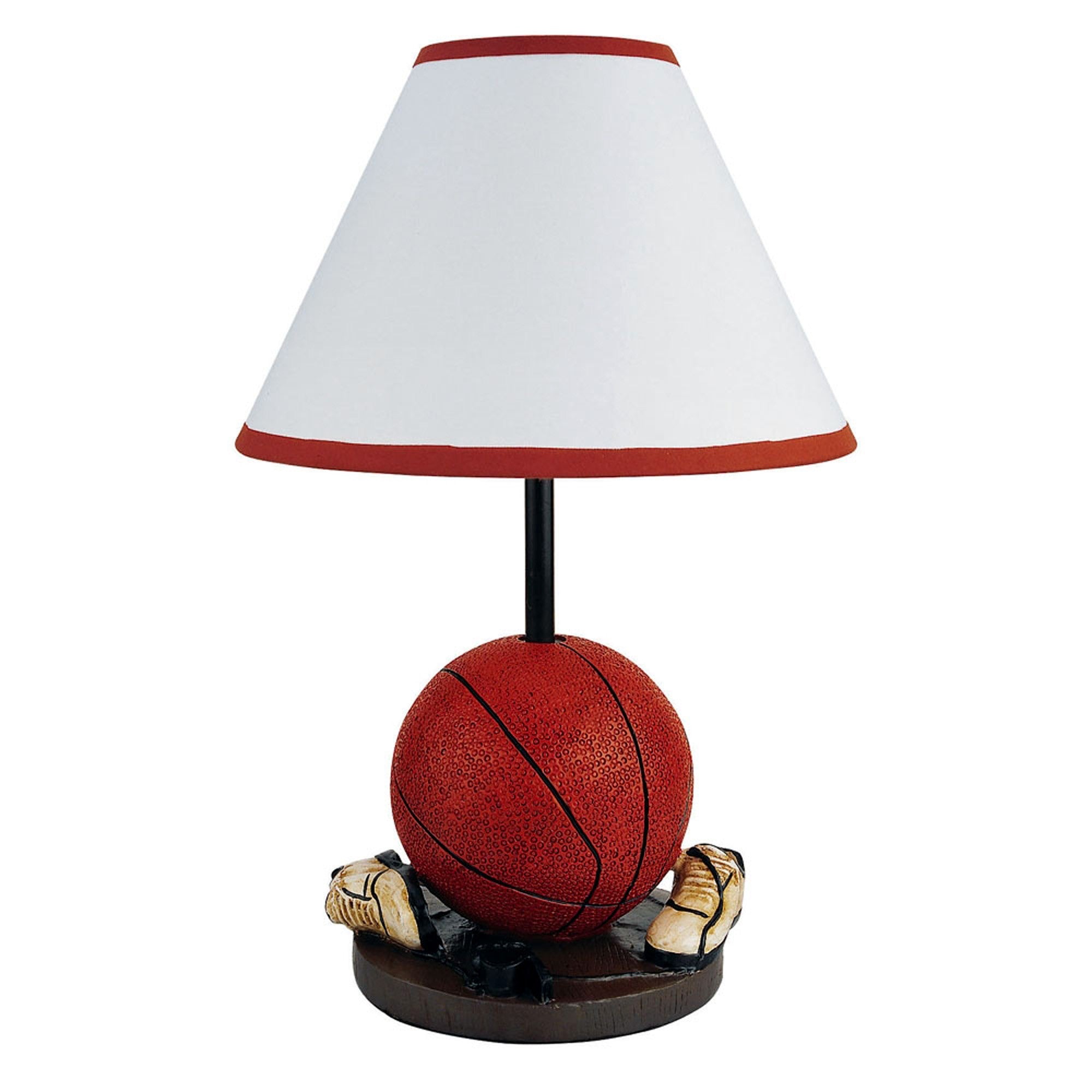 15" Orange Bedside Table Lamp With White Shade - Homeroots - Flyclothing LLC