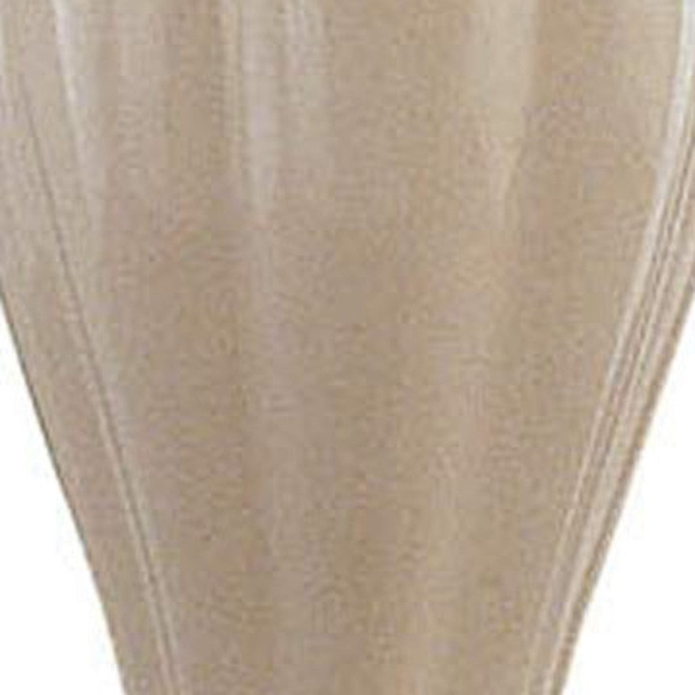 27" Ivory and Gold Ceramic Urn Table Lamp With Off White Empire Shade - Homeroots