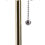 20" Gold Metal Bedside Table Lamp With Clear Drum Shade - Homeroots - Flyclothing LLC