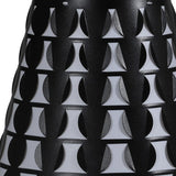 16" Black Bedside Table Lamp With Black Polka Dots Empire Shade - Homeroots - Flyclothing LLC
