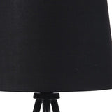 20" Gold Tripod Table Lamp With Black Empire Shade - Homeroots - Flyclothing LLC