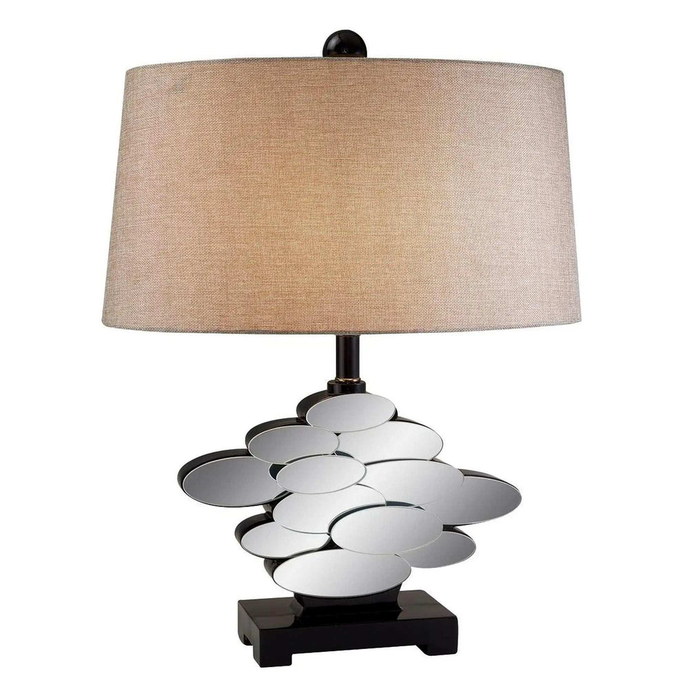 Beautiful Bronzed Table Lamp with Glass Accents - Homeroots - Flyclothing LLC