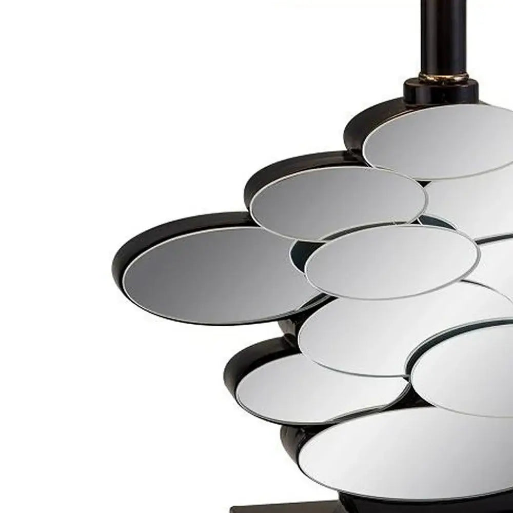 Beautiful Bronzed Table Lamp with Glass Accents - Homeroots - Flyclothing LLC