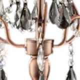 32" Clear and Rose Gold Faux Crystal Accent Table Lamp - Homeroots - Flyclothing LLC