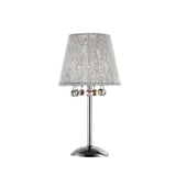 Dreamy Silver Table Lamp with Crystal Accents - Homeroots - Flyclothing LLC