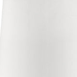 17" White Metal Bedside Table Lamp With Off-White Shade - Homeroots - Flyclothing LLC