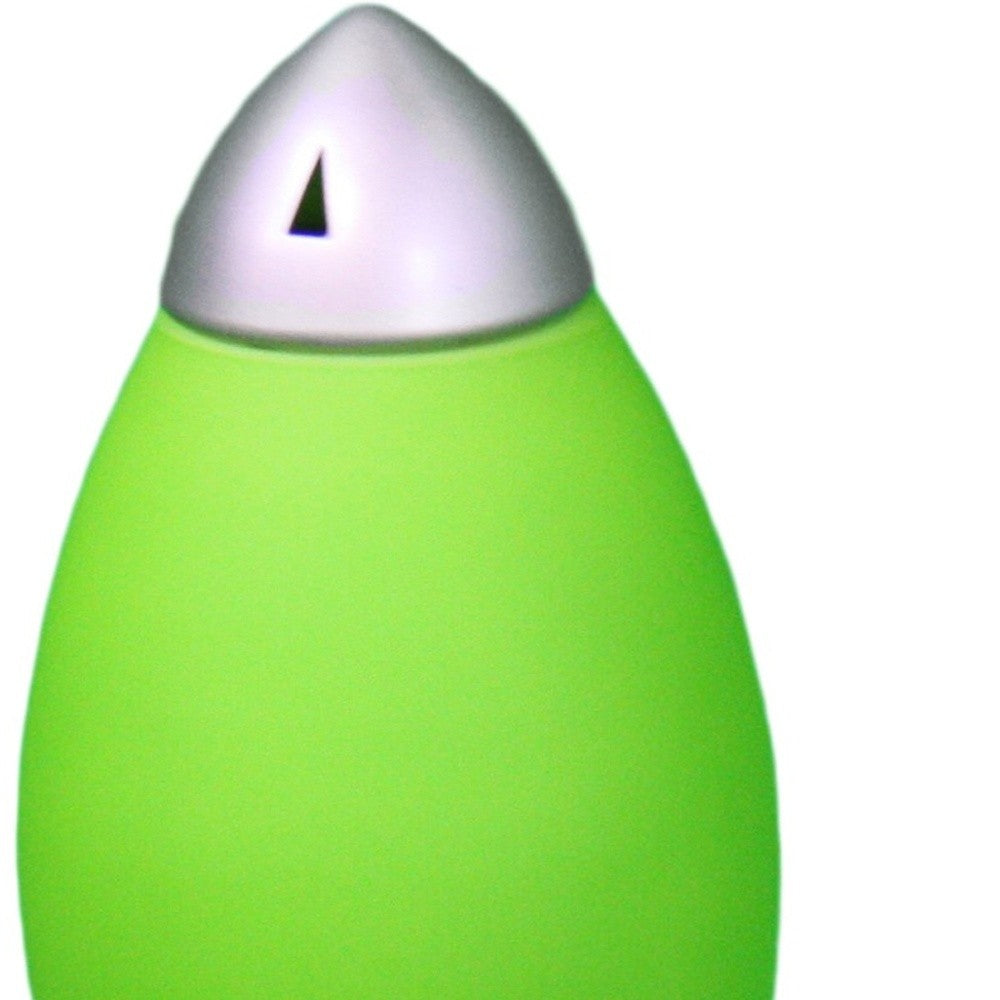11" Green Acrylic Bedside Table Lamp With Green Shade - Homeroots - Flyclothing LLC