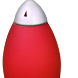 11" Red Acrylic Bedside Table Lamp With Red Shade - Homeroots