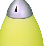 11" Yello Acrylic Bedside Table Lamp With Yellow Shade - Homeroots