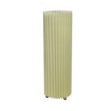 17" Off-White Metal Bedside Table Lamp With Off-White Shade - Homeroots - Flyclothing LLC