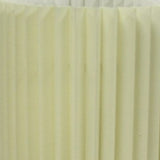 17" Off-White Metal Bedside Table Lamp With Off-White Shade - Homeroots - Flyclothing LLC