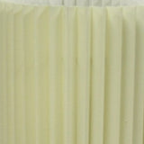 17" Off-White Metal Bedside Table Lamp With Off-White Shade