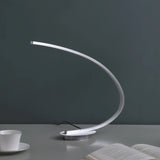 16" Silver Metal Desk Led Table Lamp - Homeroots