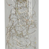 13" Silver Metal Column LED Rope Table Lamp With Clear - Homeroots - Flyclothing LLC