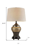 Glitzy Gold Bejeweled Table Lamp - Homeroots - Flyclothing LLC
