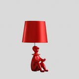21" Red Bedside Table Lamp With Red Empire Shade - Homeroots - Flyclothing LLC