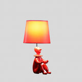 21" Red Bedside Table Lamp With Red Empire Shade - Homeroots - Flyclothing LLC