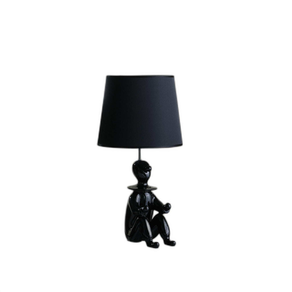 21” Black Sculptural Clown Phone Holder Desk Lamp - Homeroots - Flyclothing LLC
