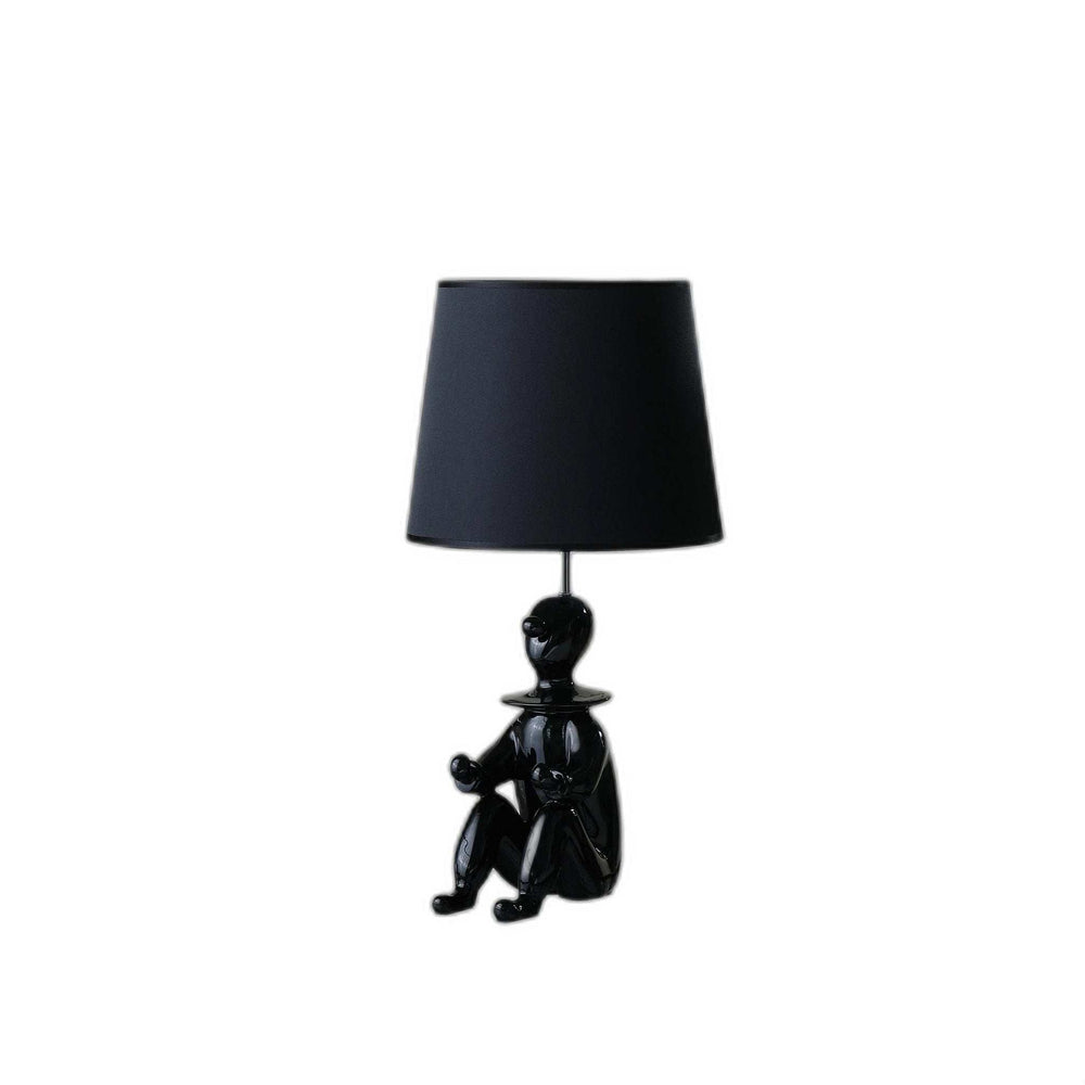 21” Black Sculptural Clown Phone Holder Desk Lamp - Homeroots - Flyclothing LLC