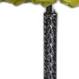 18" Silver Bedside Table Lamp With Yellow Flowers Drum Shade - Homeroots - Flyclothing LLC