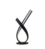 17" Black Bedside Led Table Lamp - Homeroots