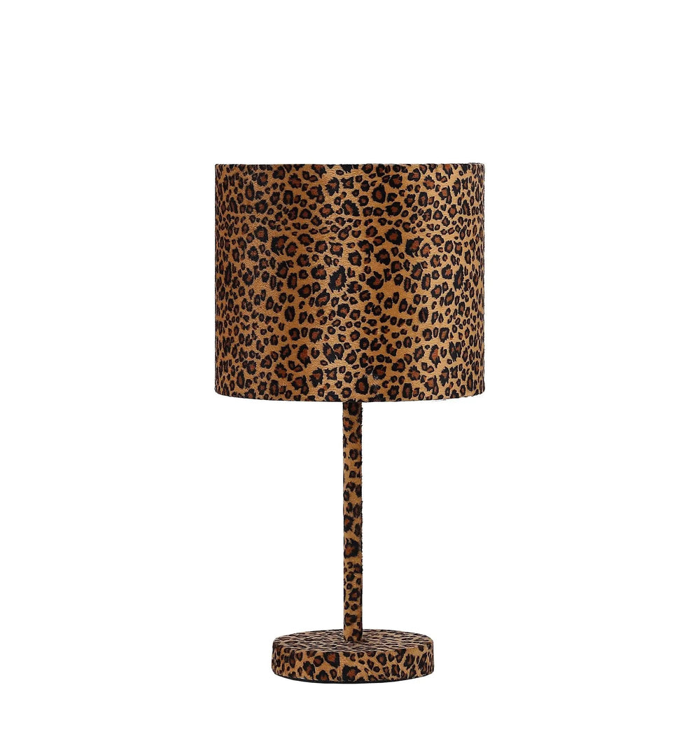 19" Orange And Black Metal Bedside Table Lamp With Orange And Black Drum Shade - Homeroots