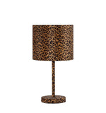 19" Orange And Black Metal Bedside Table Lamp With Orange And Black Drum Shade - Homeroots