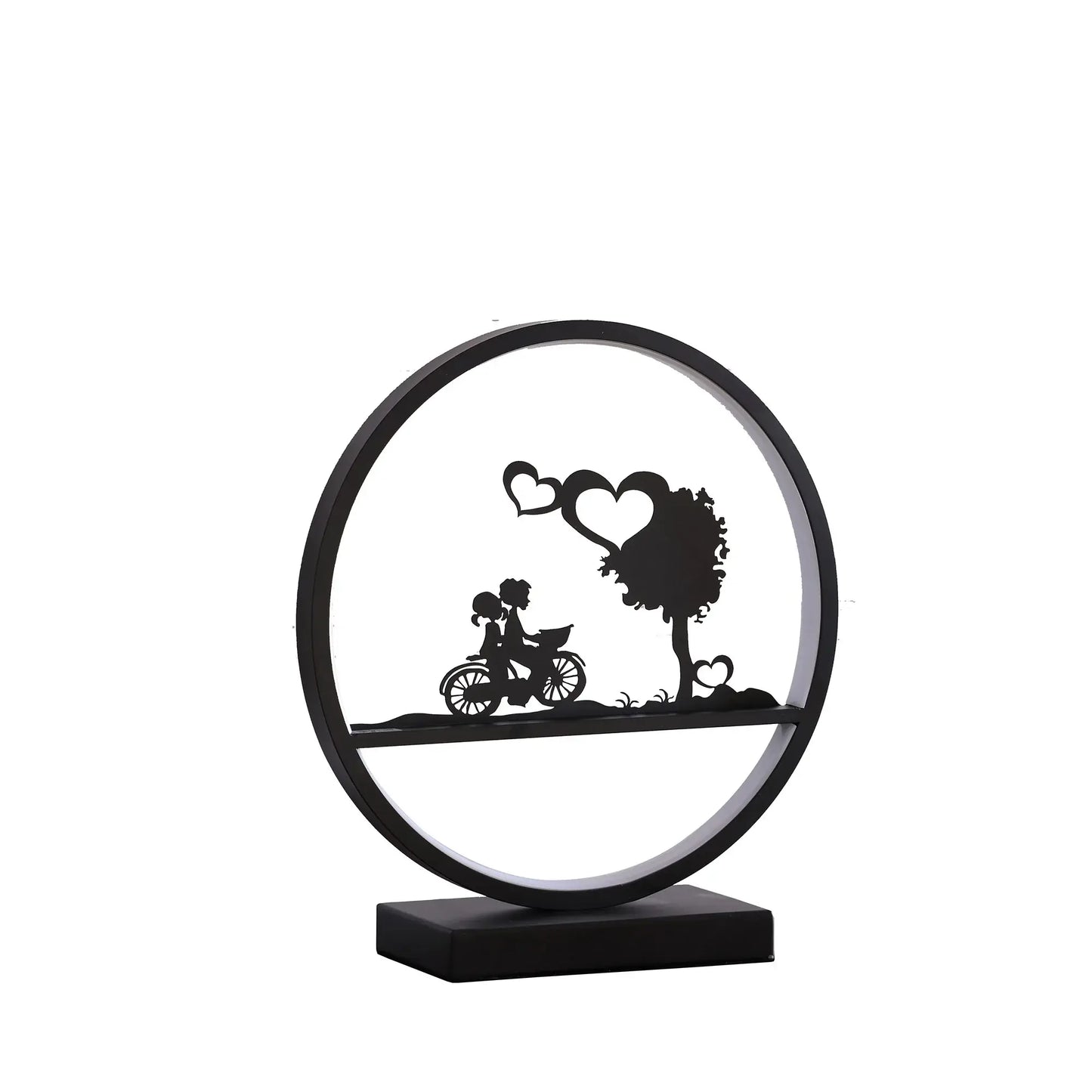 13" Black Bedside Led Table Lamp - Homeroots - Flyclothing LLC