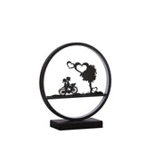 13" Black Bedside Led Table Lamp - Homeroots - Flyclothing LLC