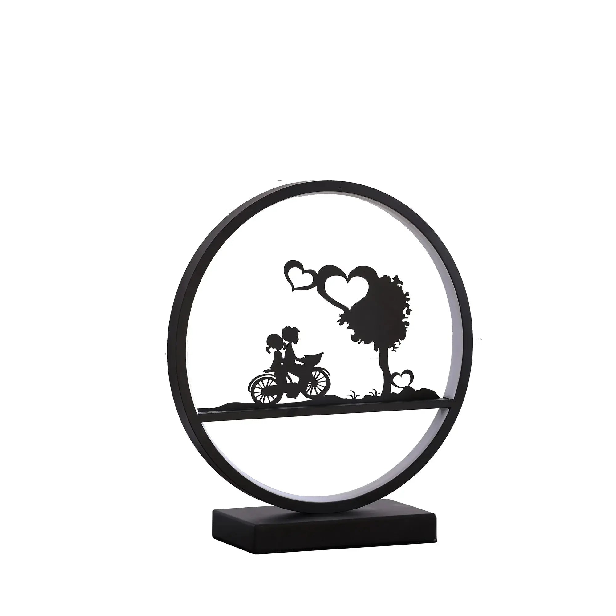 13" Black Bedside Led Table Lamp - Homeroots - Flyclothing LLC