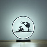 13" Black Bedside Led Table Lamp - Homeroots