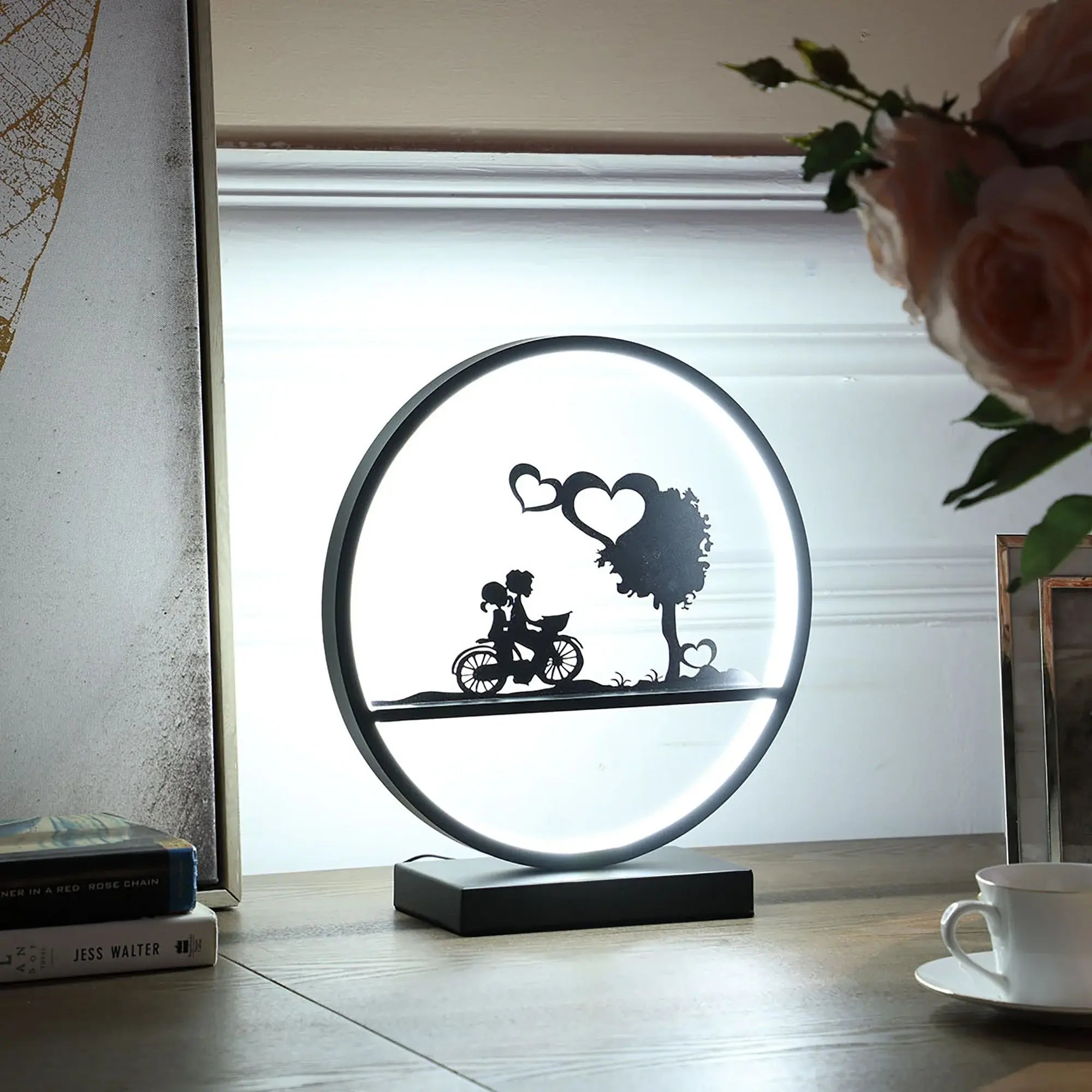 13" Black Bedside Led Table Lamp - Homeroots - Flyclothing LLC