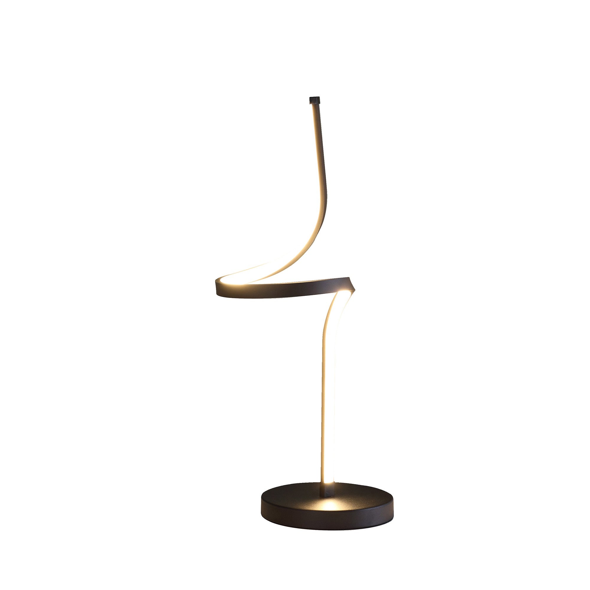 22" Black Bedside Led Table Lamp - Homeroots - Flyclothing LLC
