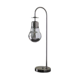 29" Black Metal Vintage Streetlight Desk Lamp - Homeroots
