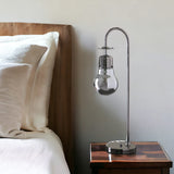 29" Black Metal Vintage Streetlight Desk Lamp - Homeroots
