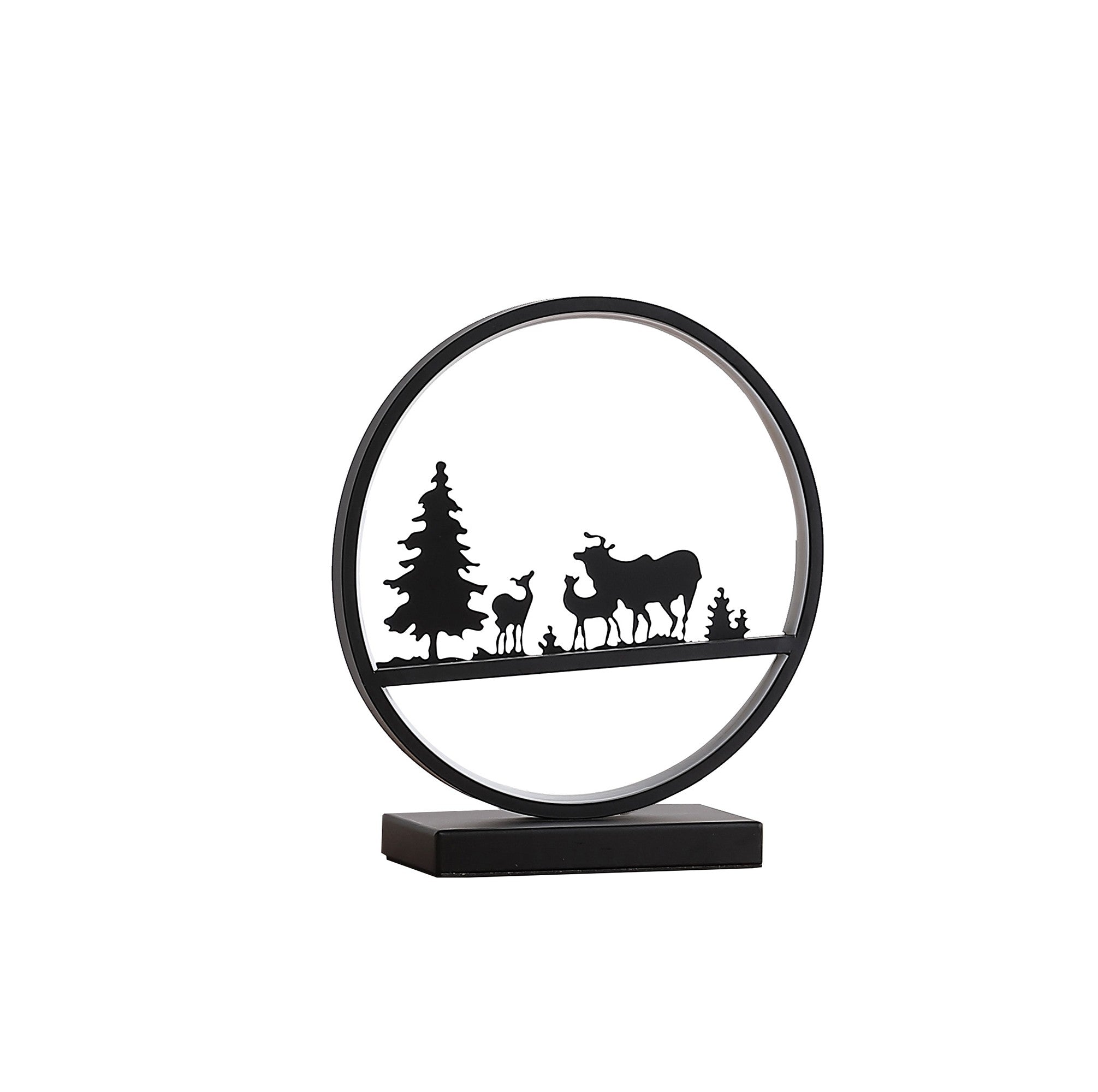 13" Black Bedside Led Table Lamp - Homeroots - Flyclothing LLC