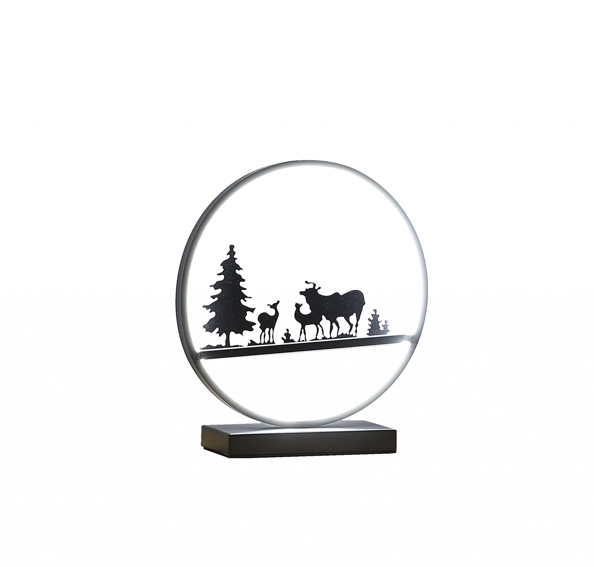 13" Black Bedside Led Table Lamp - Homeroots - Flyclothing LLC