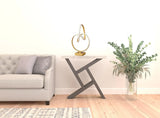 19" Gold Metal Abstract Geo LED Table Lamp - Homeroots - Flyclothing LLC