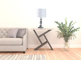 23" Silver Crystal Standard Table Lamp With White Classic Drum Shade Table Lamp - Homeroots - Flyclothing LLC
