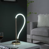21" Gold Bedside Led Table Lamp - Homeroots - Flyclothing LLC