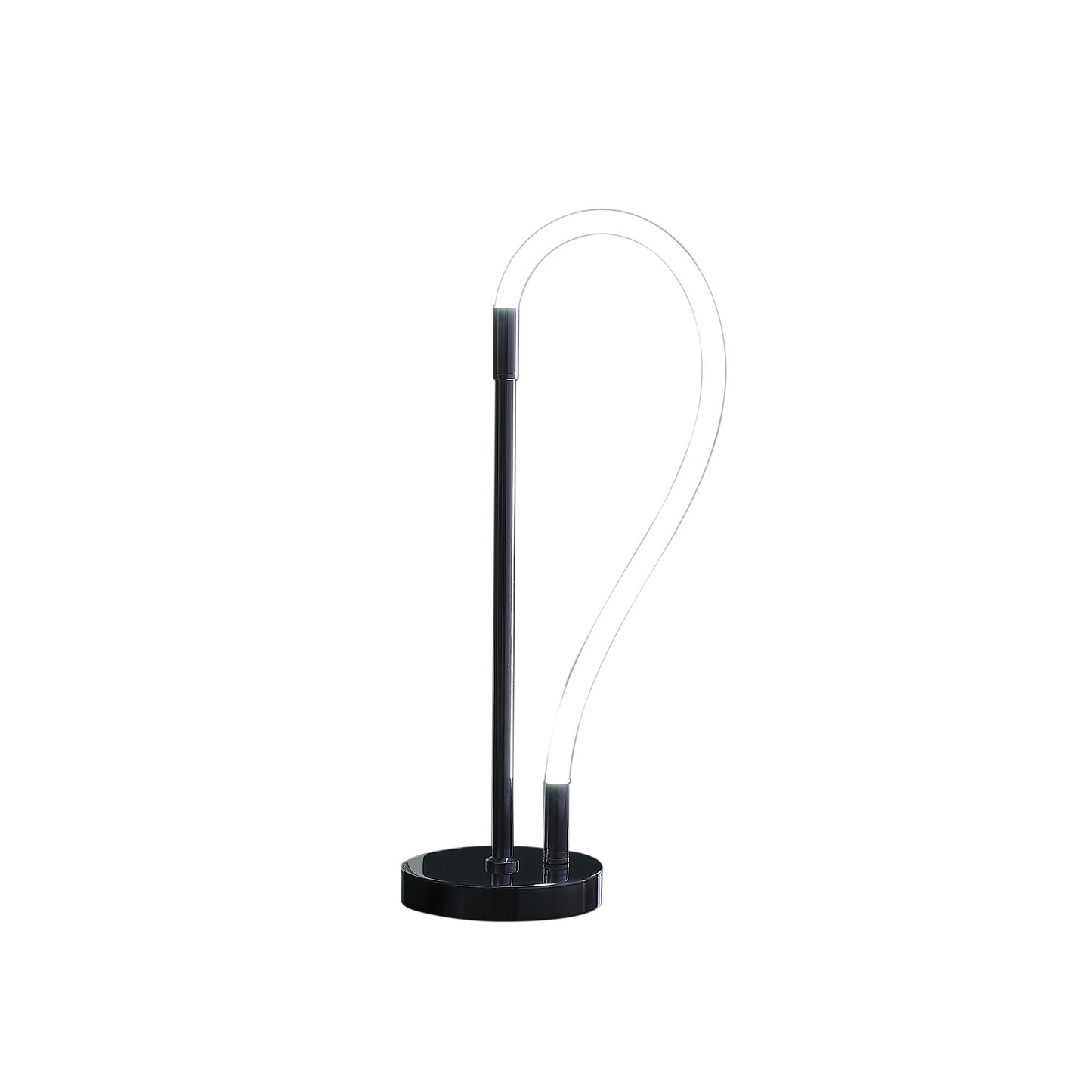 21" Silver Bedside Led Table Lamp - Homeroots - Flyclothing LLC