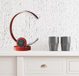 13" Red Contempo C Shape LED  with USB Desk or Table Lamp - Homeroots