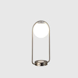 19" Silver Clip Globe USB Table Lamp - Homeroots