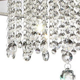 Primo Gold Finish Ceiling Lamp with Crystal Accents and White Shade - Homeroots - Flyclothing LLC