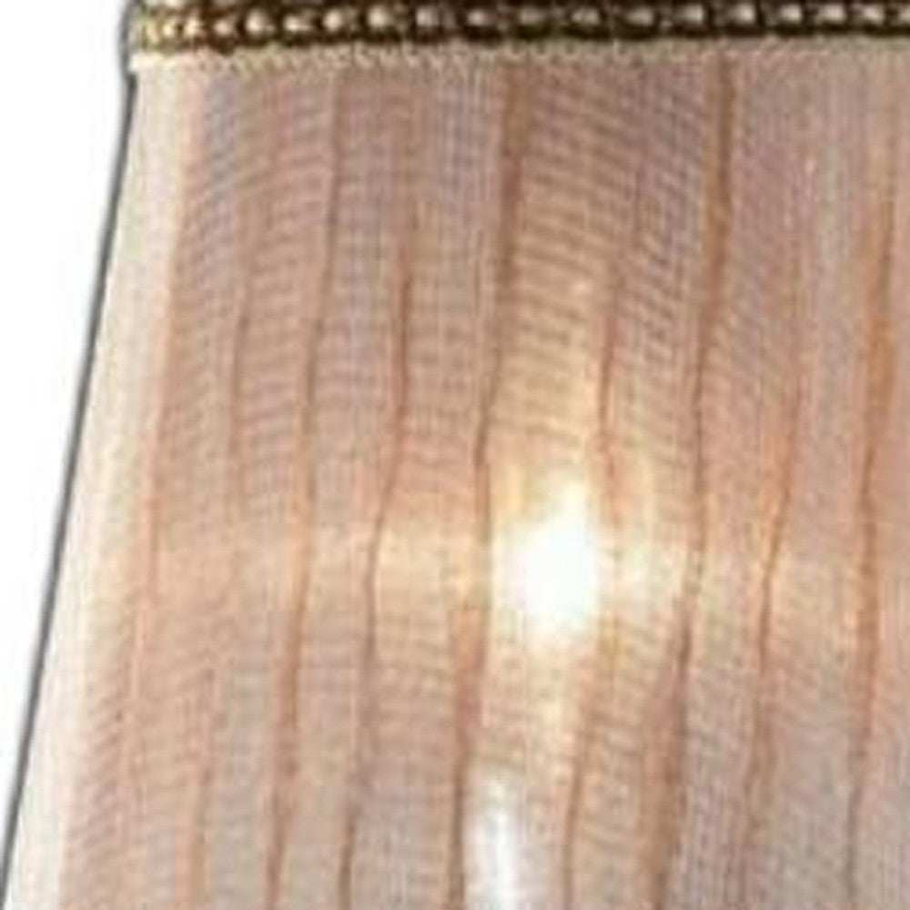 Silver and Pink Faux Crystal Dual Light Hanging Wall Sconce - Homeroots - Flyclothing LLC